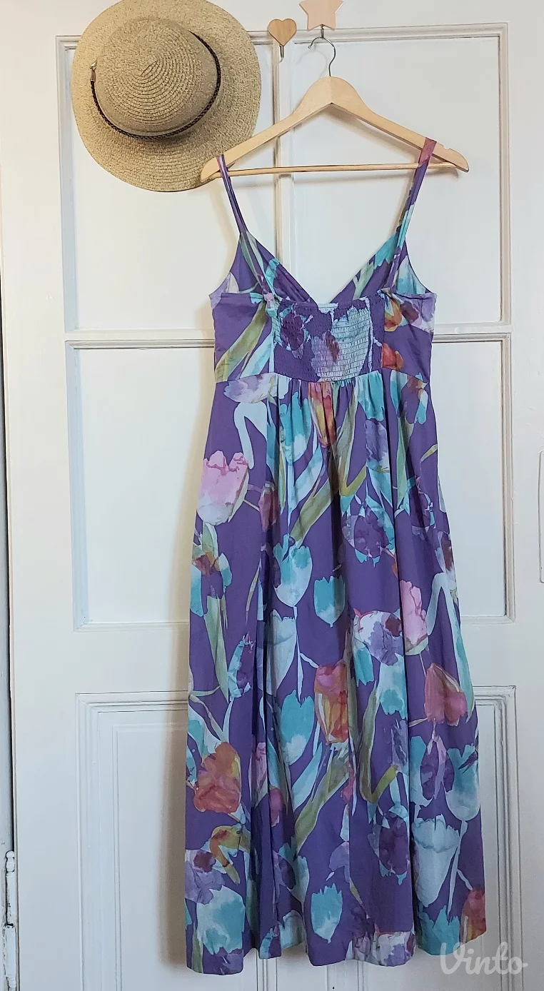 M&S PURPLE MIX letnja Pamučna haljina