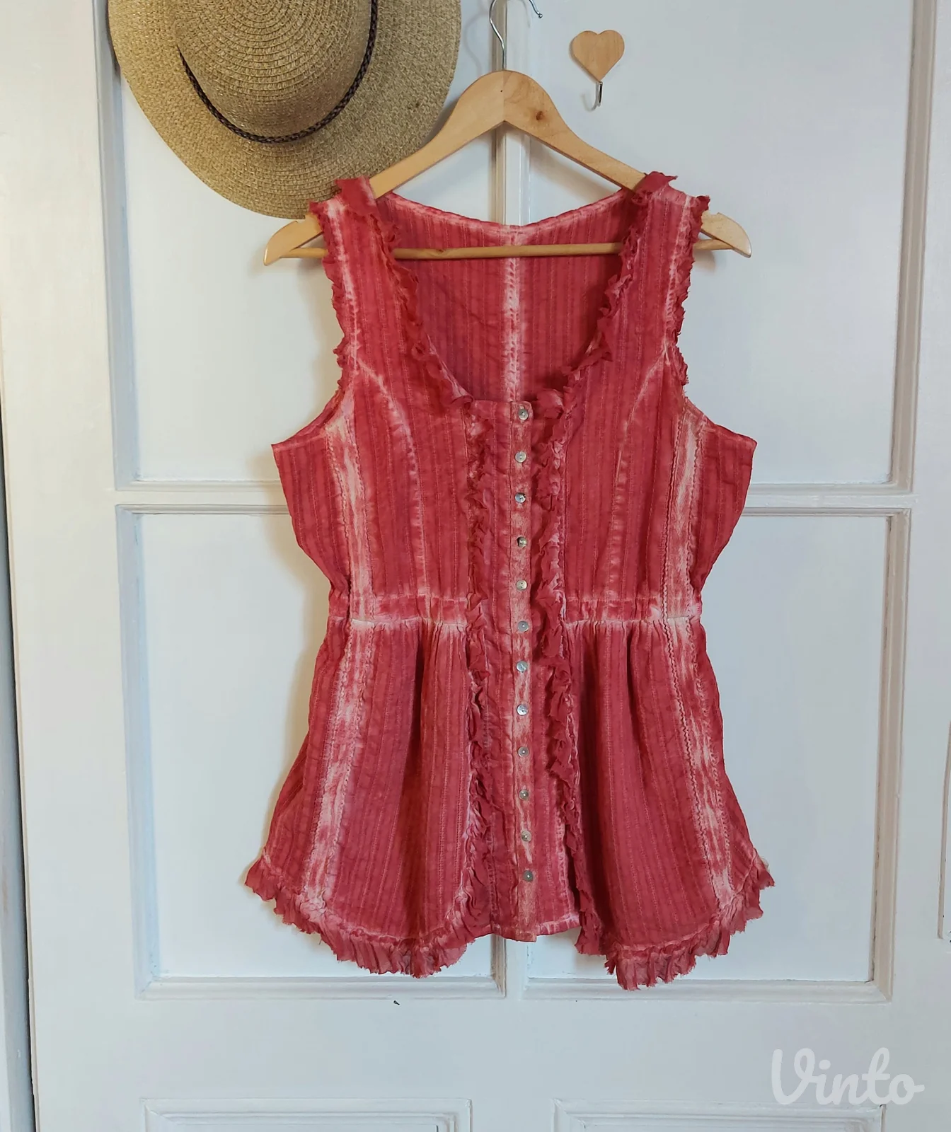BOHO rust top/tunika od indijskog pamuka