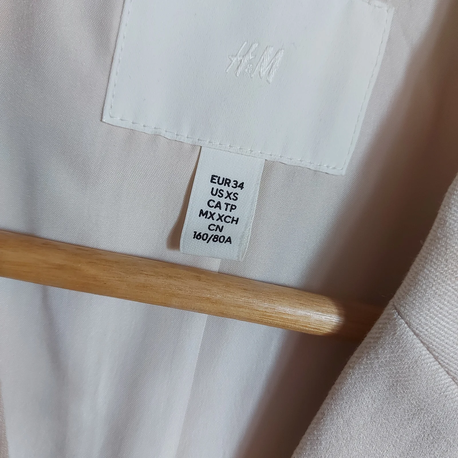 H&M bež OVERSIZE sako *(XS)