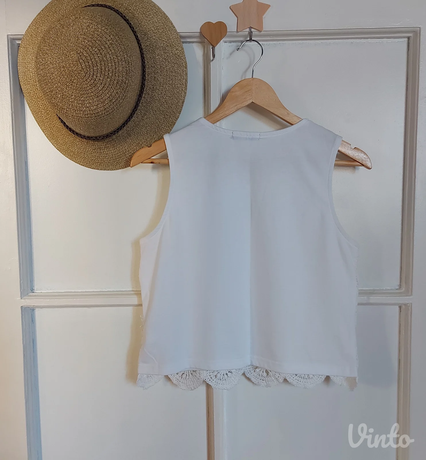Sinsay beli ČIPKASTO HEKLANI top