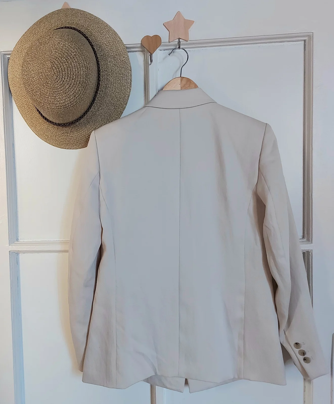 H&M bež OVERSIZE sako *(XS)