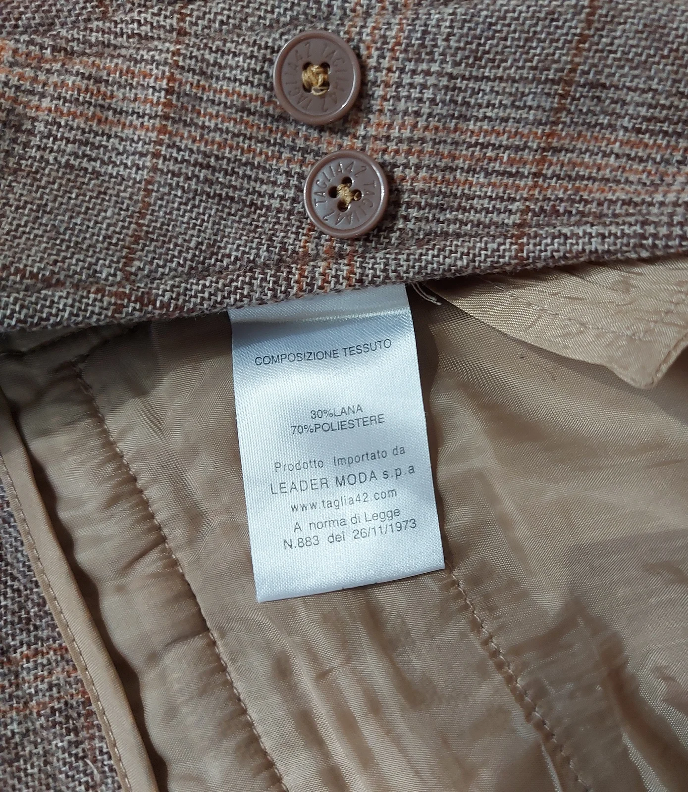 Vintage Y2K Italijanske Karirane pantalone ( S )