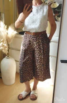 Nove H&M Leopard kilote / ŠIROKE kraće ženske pantalone