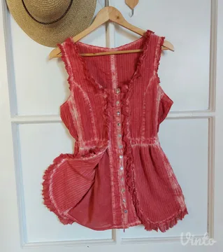 BOHO rust top/tunika od indijskog pamuka