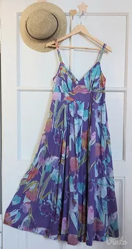 M&S PURPLE MIX letnja Pamučna haljina