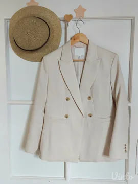 H&M OVERSIZE krem sako