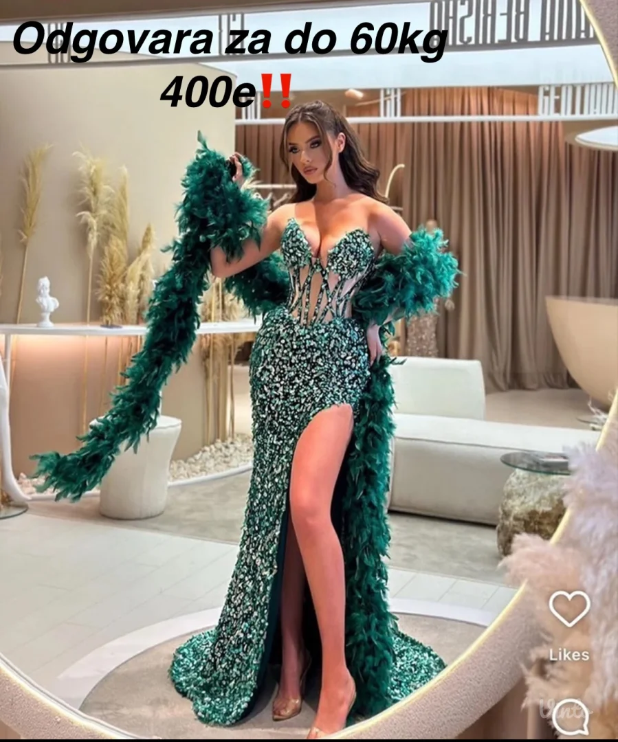 Gentiana Berisha - zelena haljina