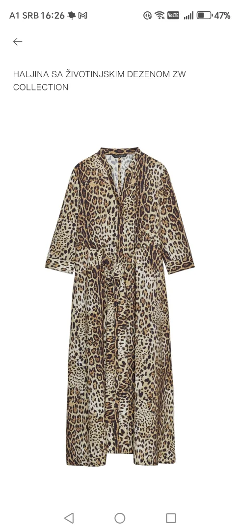 Zara animal print haljina