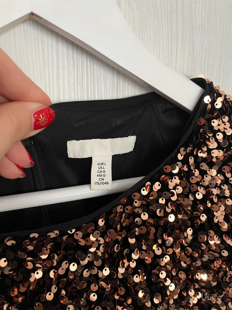 H&M haljina sa šljokicama