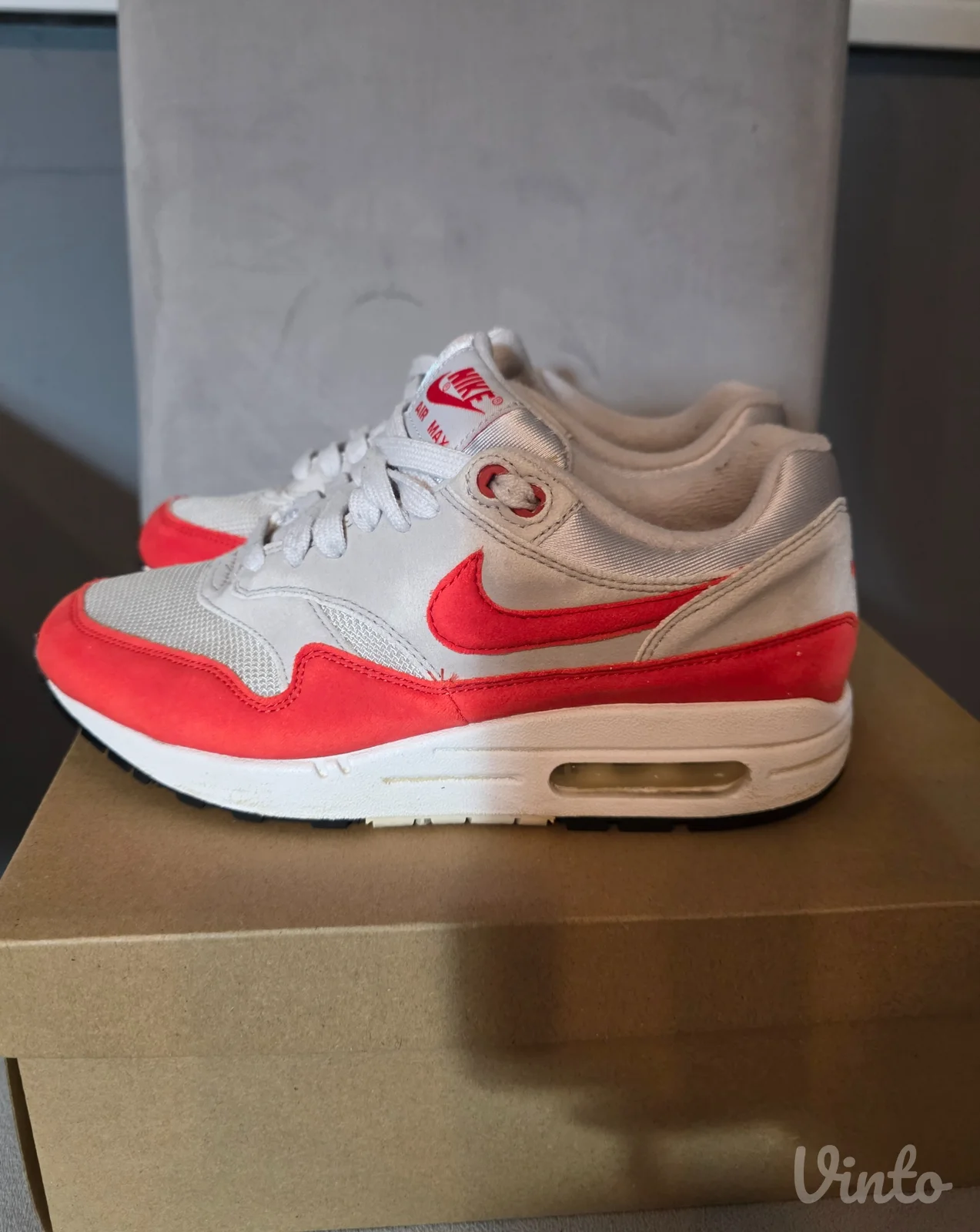 Original Nike Air Max 1 Habanero Red