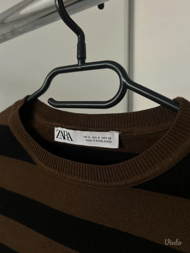 Zara crop dzemper na pruge