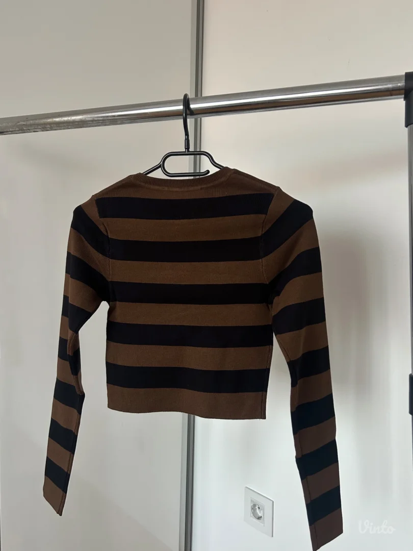 Zara crop dzemper na pruge