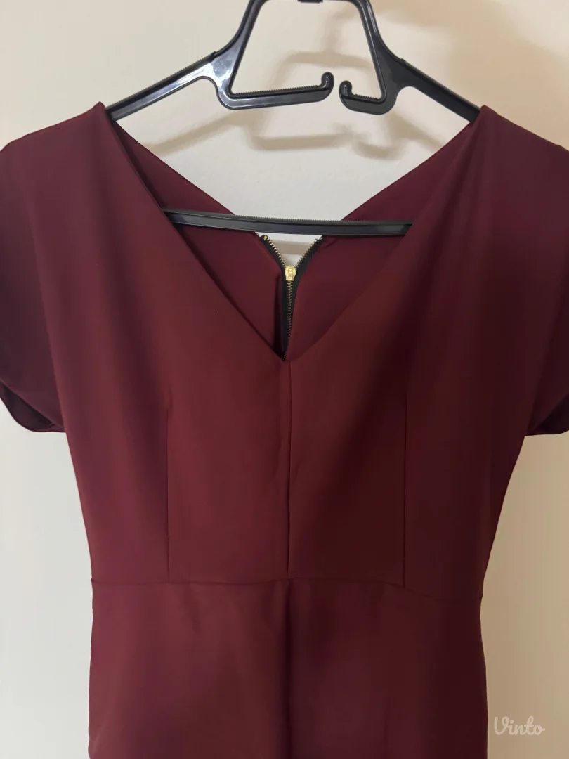 Bordo ženska haljina