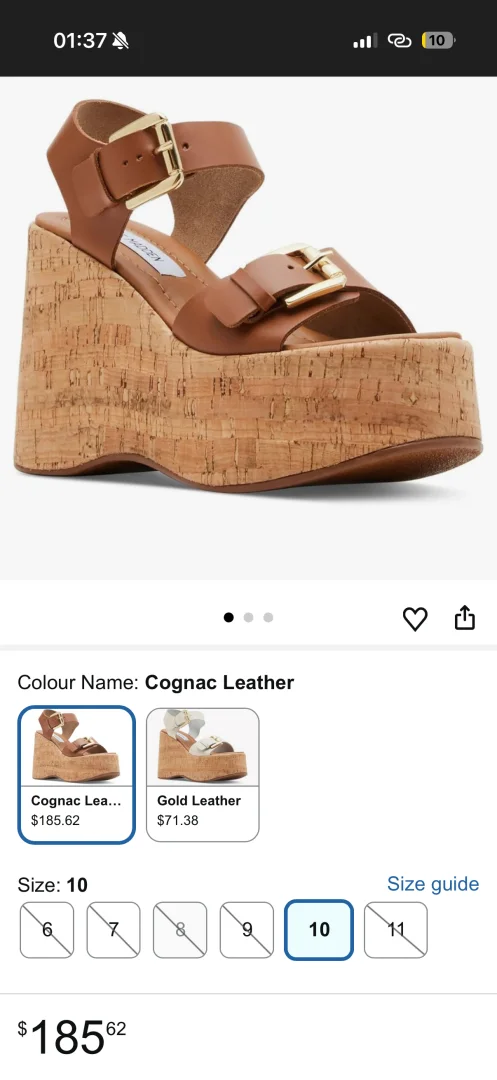 Steve Madden sandale na plutu!Nove! Kozne!