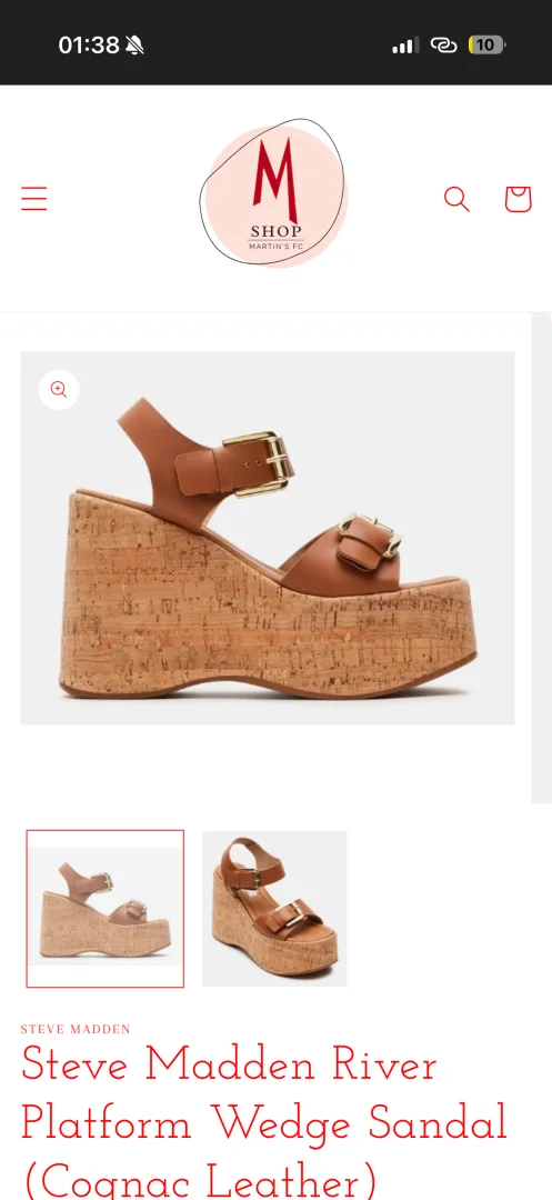Steve Madden sandale na plutu!Nove! Kozne!