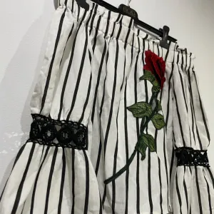 Lanena bluza spustenih rukava NOVO