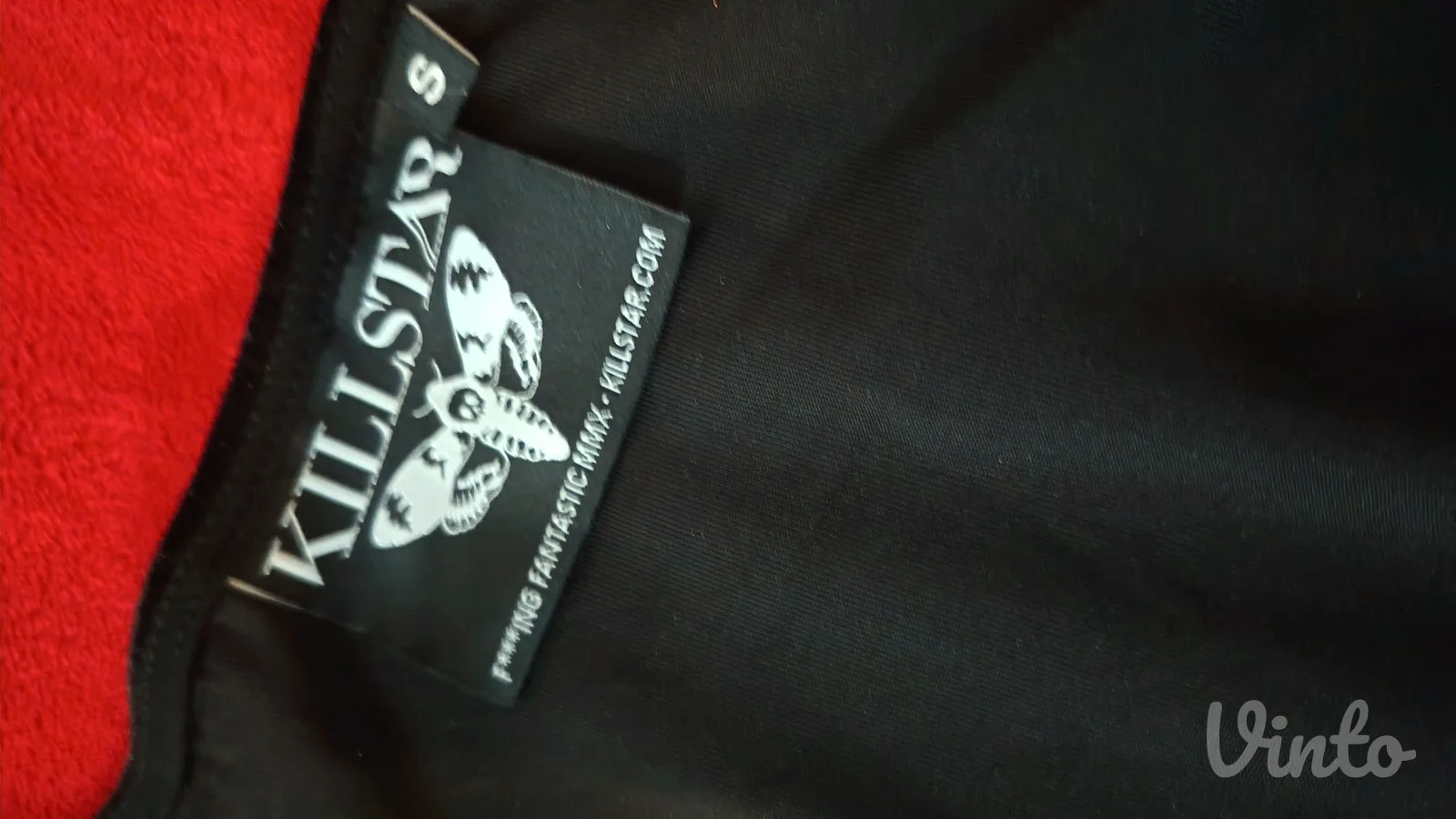 Killstar plisana gothic uska mini haljina