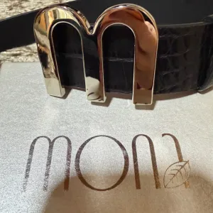 Mona - crni kroko kaiš