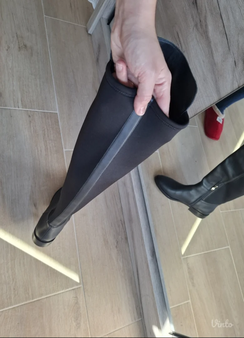 SOLO nove kožne čizme klasik preko kolena