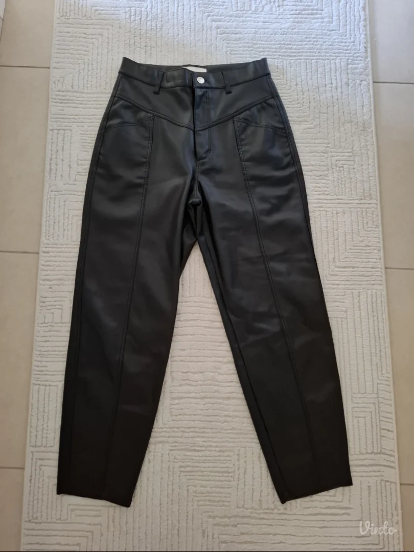 Zara kožne pantalone