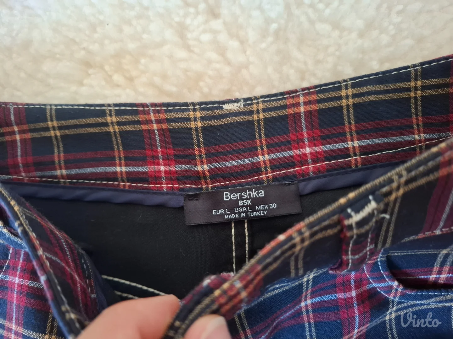 Bershka vintage karirana suknjica