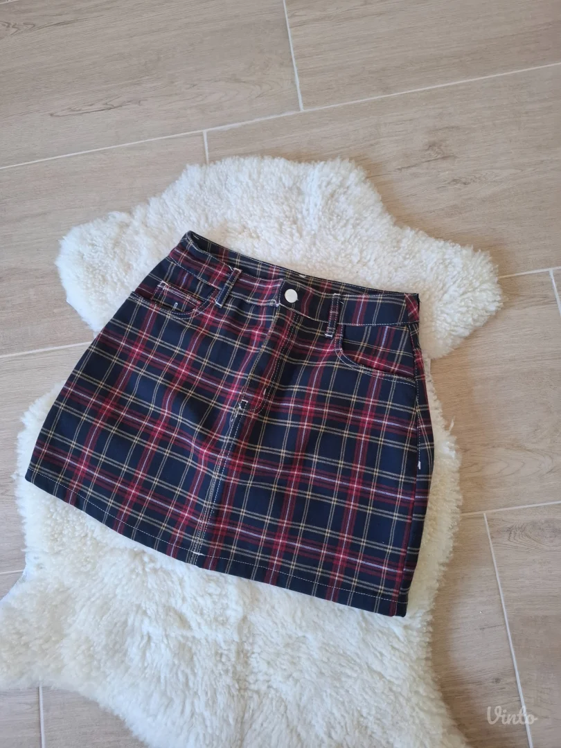 Bershka vintage karirana suknjica