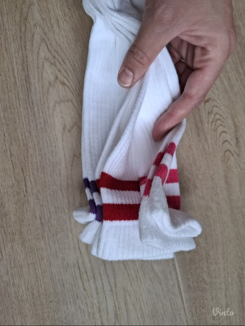 Duge bele čarape, 3 kom