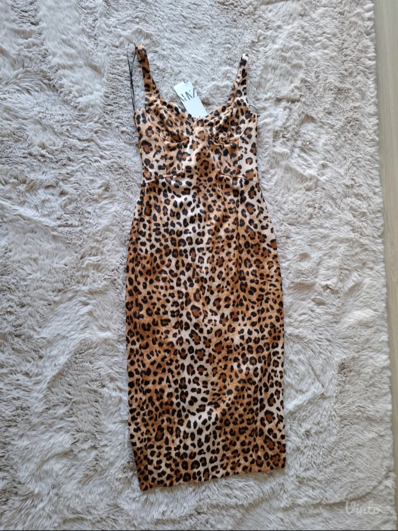 Zara nova leopard-korset haljina