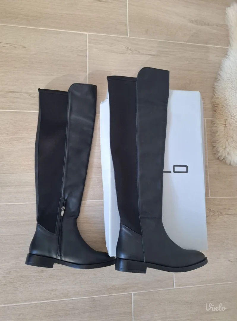 SOLO nove kožne čizme klasik preko kolena