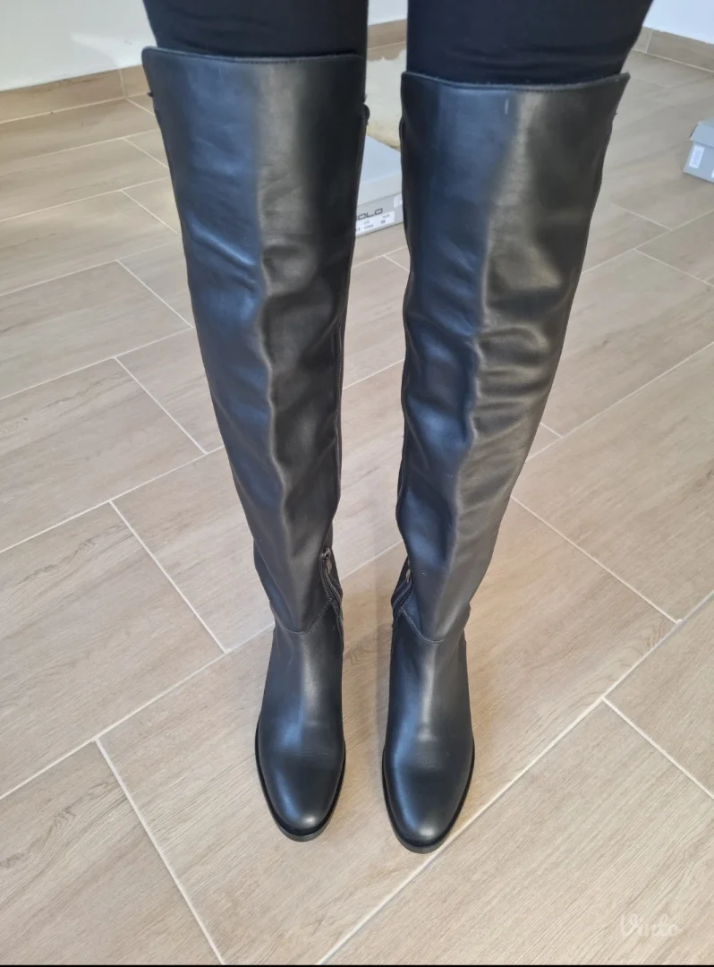 SOLO nove kožne čizme klasik preko kolena