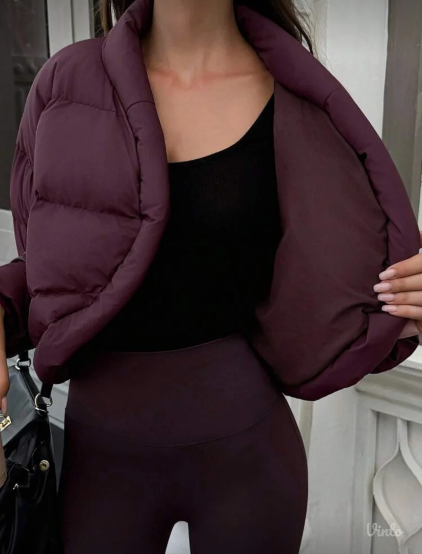 NOVO Bomber burgundi topla jakna L