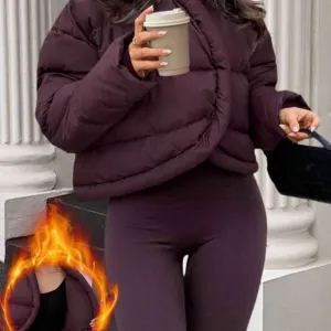 NOVO Bomber burgundi topla jakna L