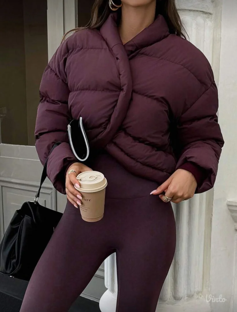 NOVO Bomber burgundi topla jakna L