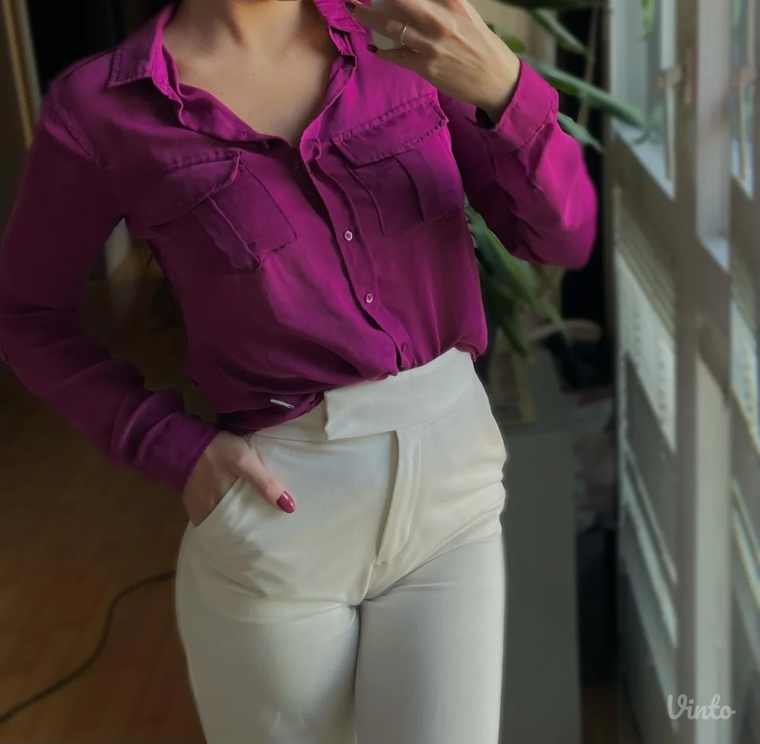 Bershka ljubičasta košuljica