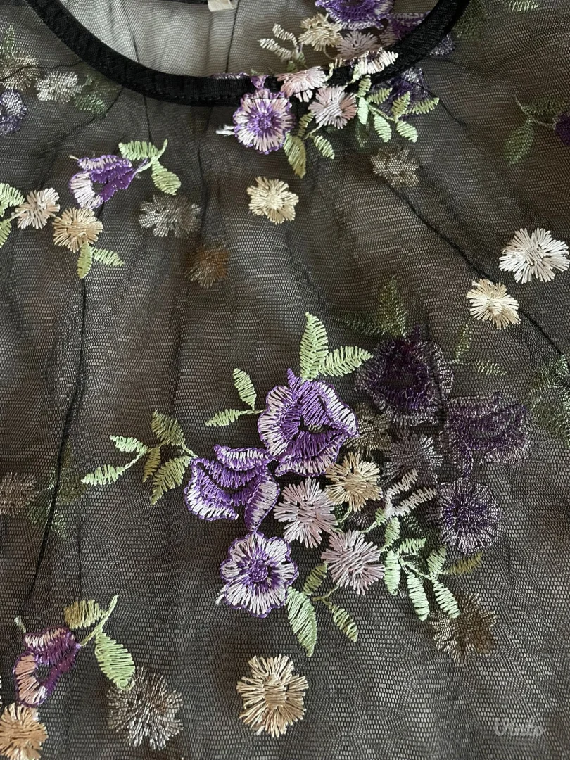 Mesh majica sa cvetićima