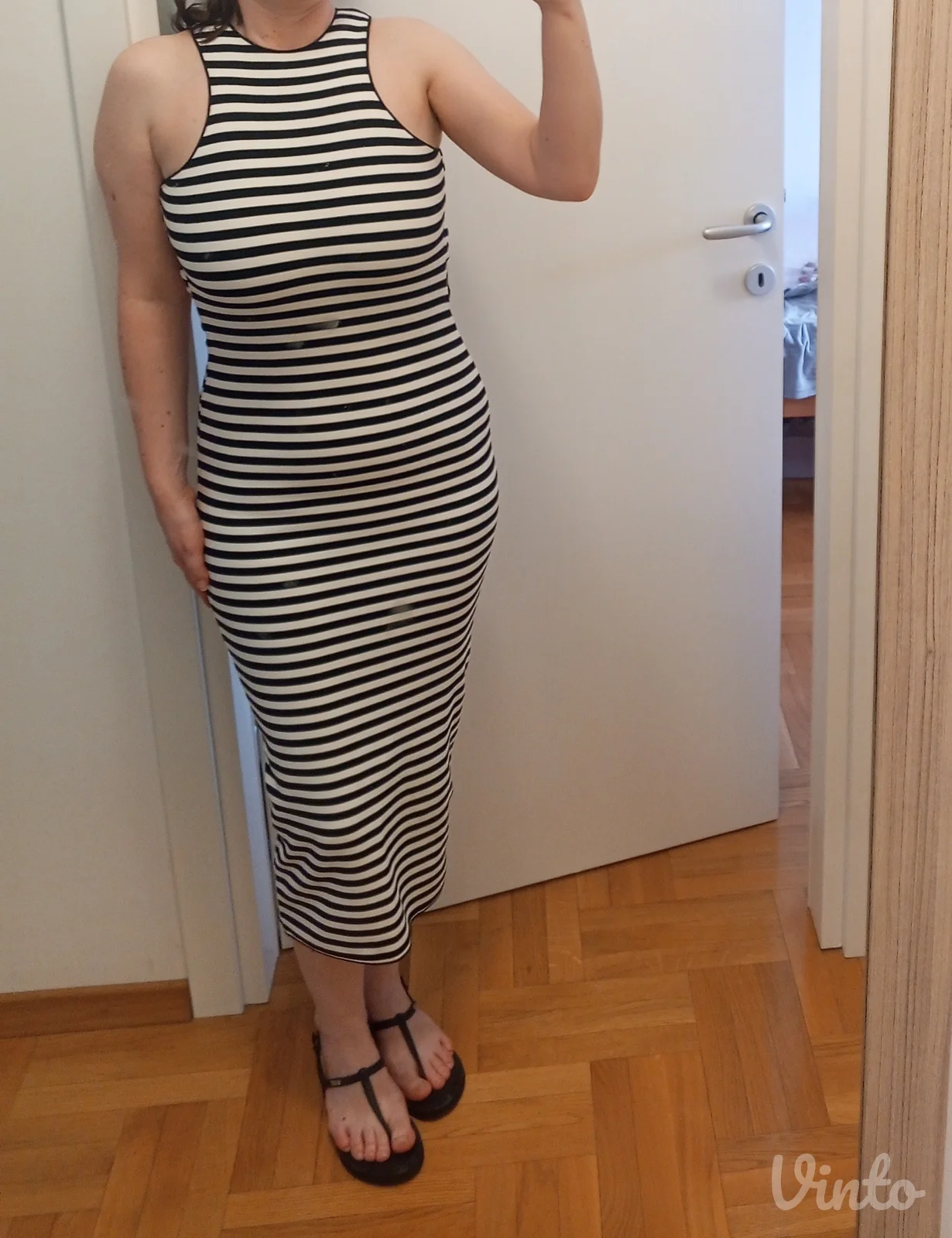 Zara haljina pruge Vikend Akcija