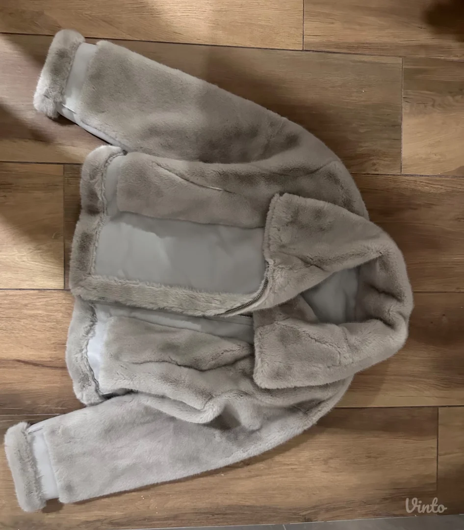 Zimska kožna jakna od krzna