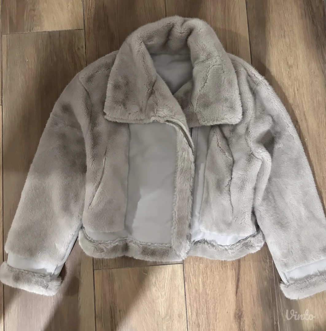 Zimska kožna jakna od krzna