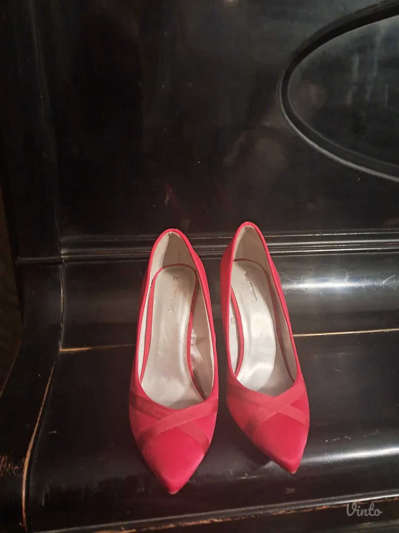 Roze satenske cipele