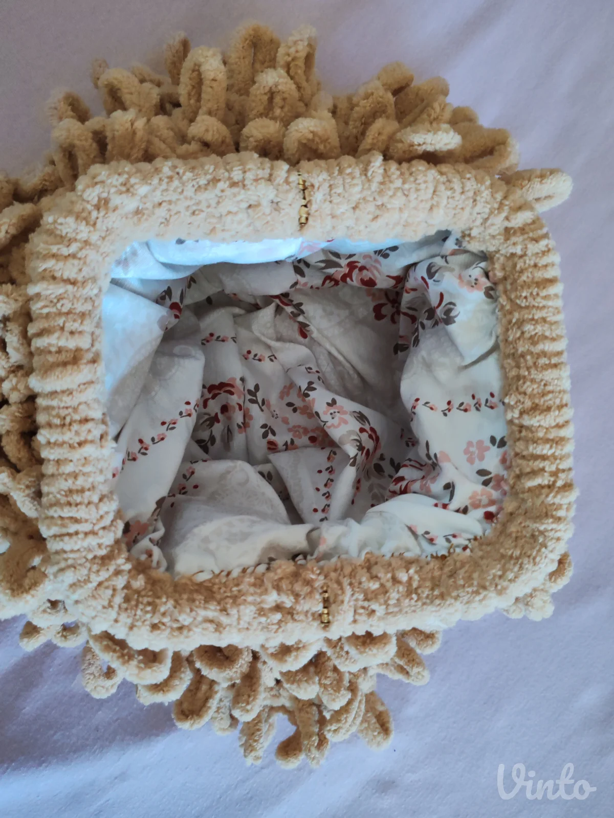 Puff heklana torba