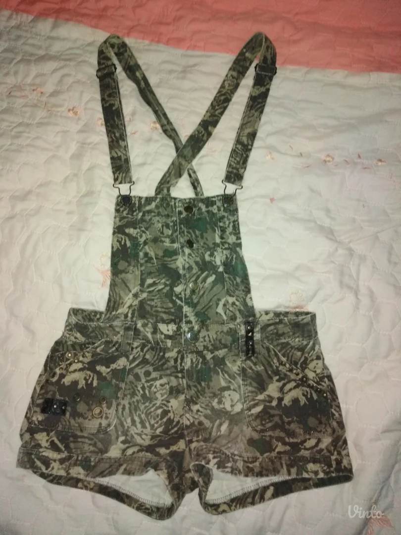 Šorc s tregerima Jennyfer maskirno braon drap 38