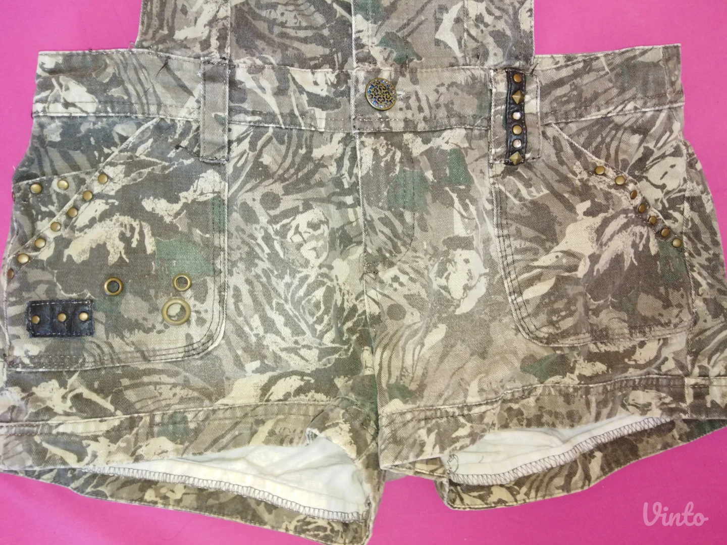 Šorc s tregerima Jennyfer maskirno braon drap 38