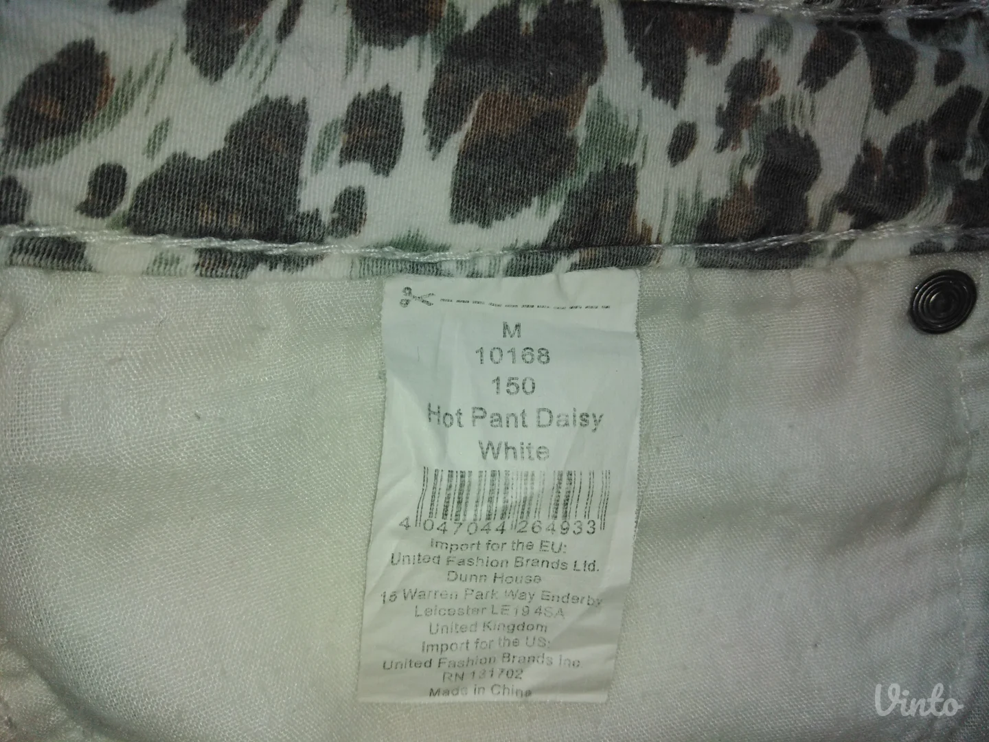 Teksas šorc beli S-M