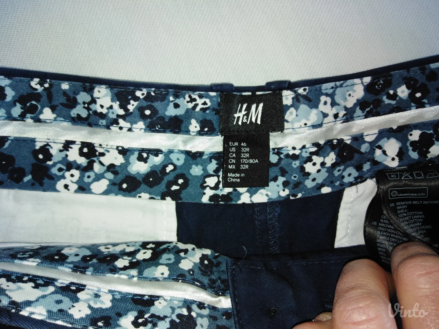 Šorc pantalonice teget H&M S-M