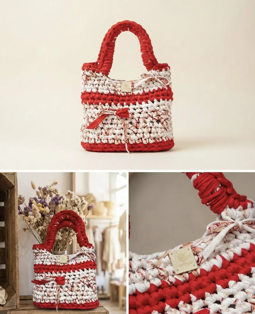 Heklana torbica ❤️🤍