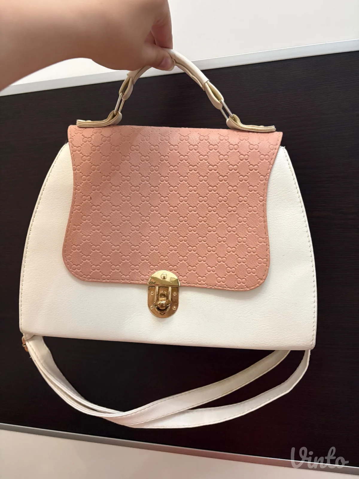 Belo roze torba