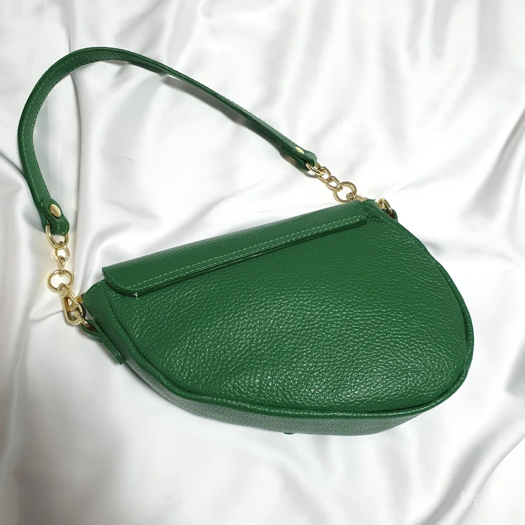 Zelena Kožna Shoulder Torba
