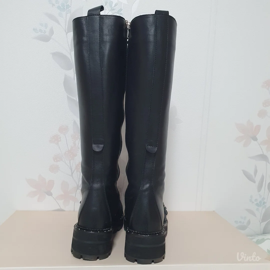 Shoebox Duboke Kožne Čizme