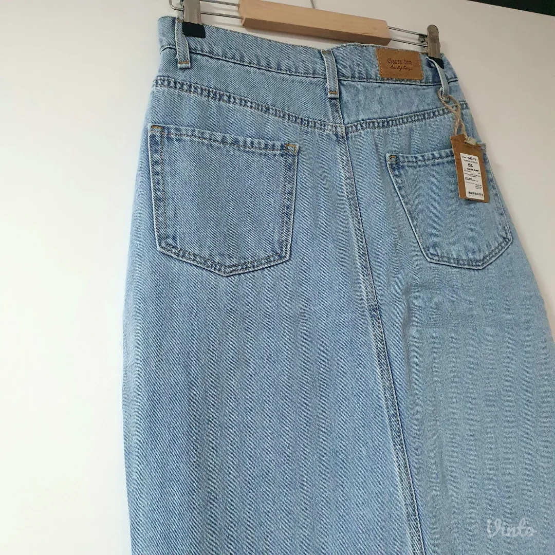 Novo! Midi Teksas Suknja