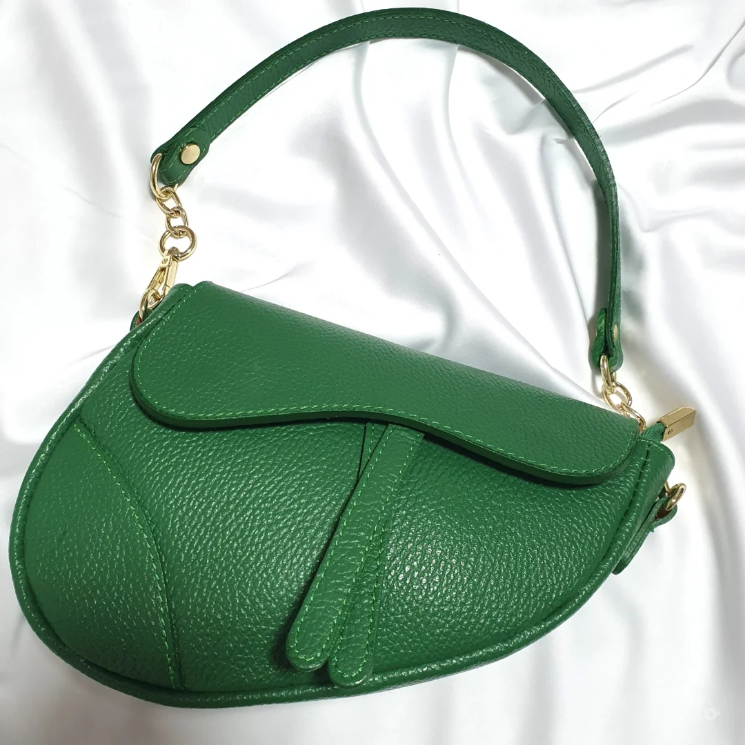 Zelena Kožna Shoulder Torba